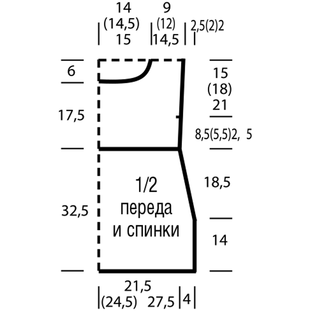 Как вязать горловину платочной вязкой Как вязать горловину платочной вязкой