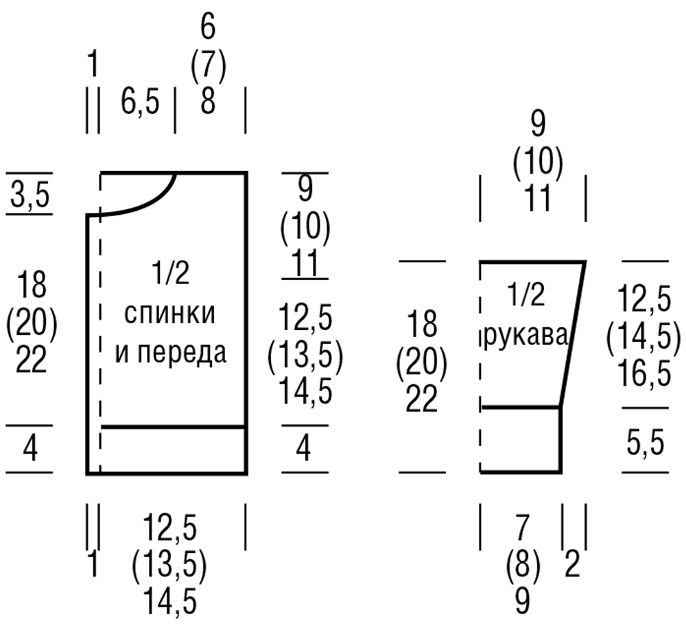 Выкройка кофточки на пуговицах Выкройка кофточки на пуговицах
