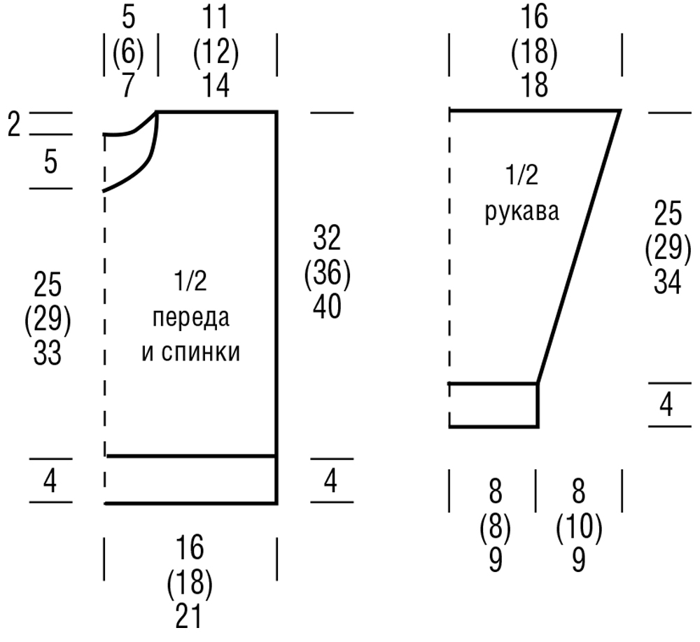 Джемпер из меланжевой пряжи