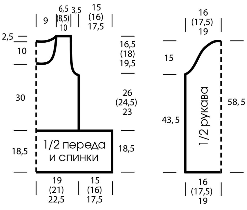 Джемпер с баской