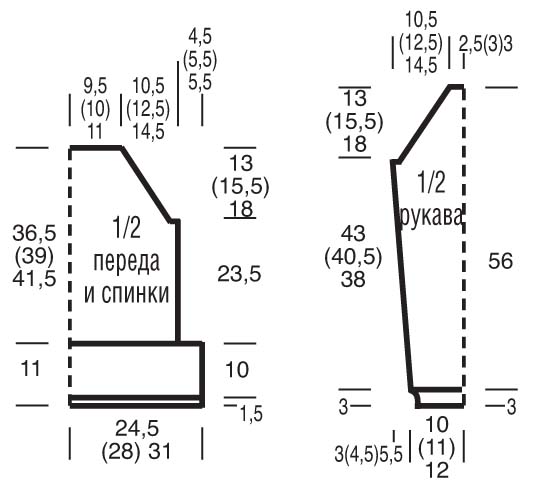 Джемпер с баской