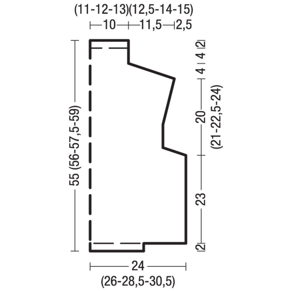 Жилет с «косами»