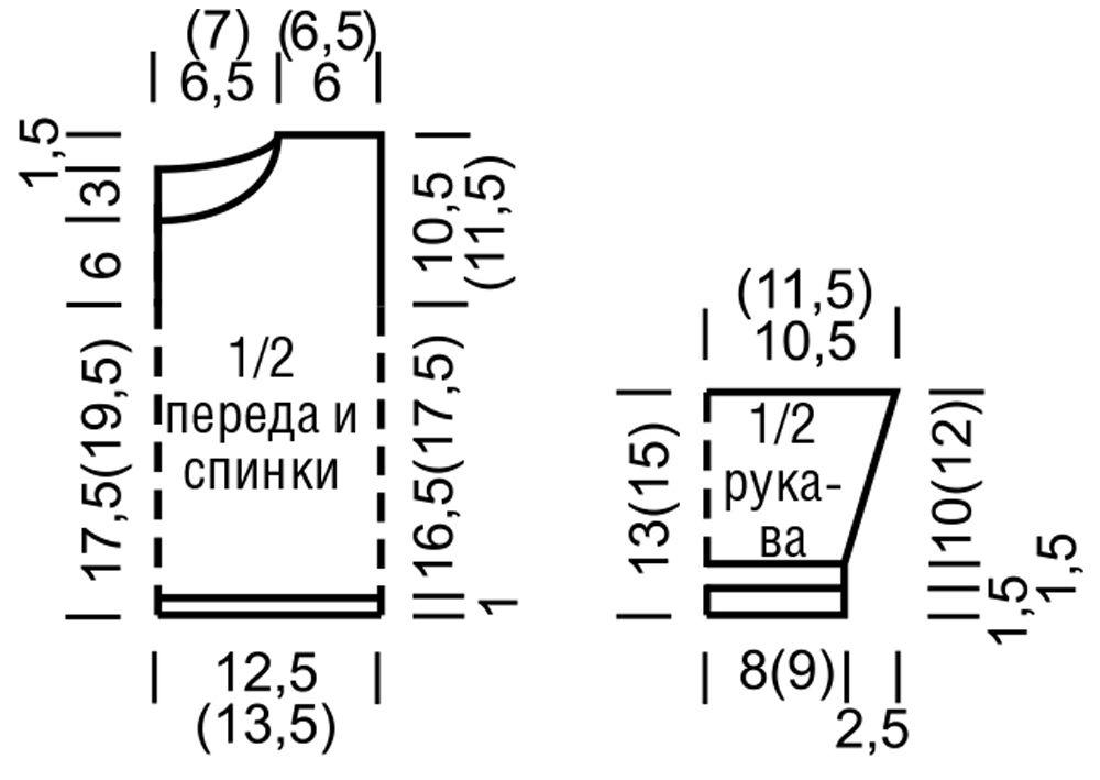 Детский джемпер с ложным узором из «кос»