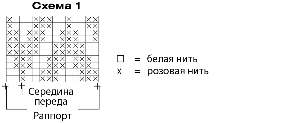 Джемпер с полосами на круглой кокетке