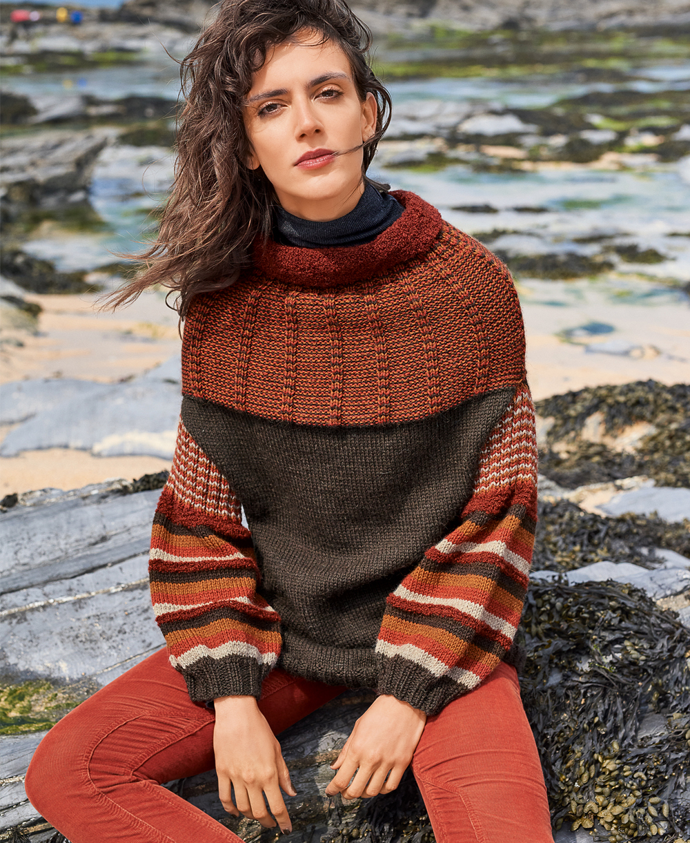 Джемпер с рукавами буф