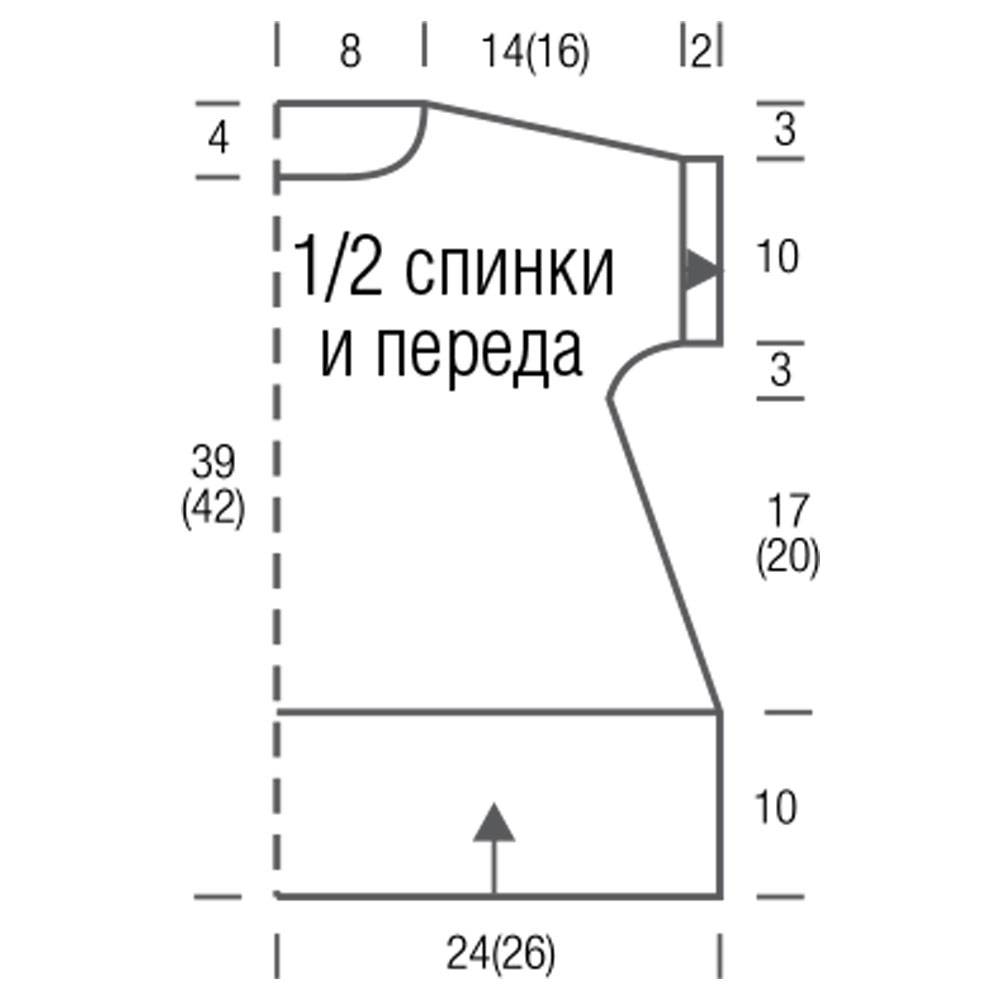 Туника с ажурными цветами для девочки