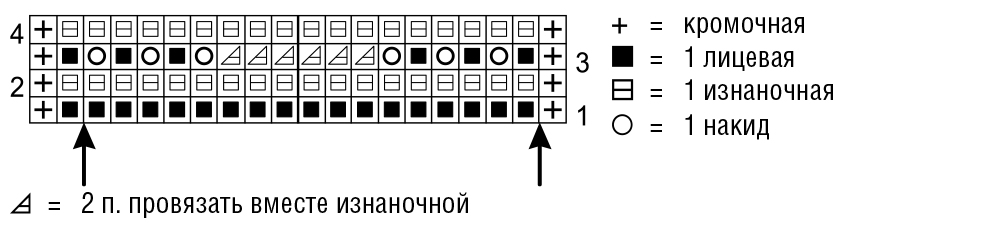 Топ с волнистым узором