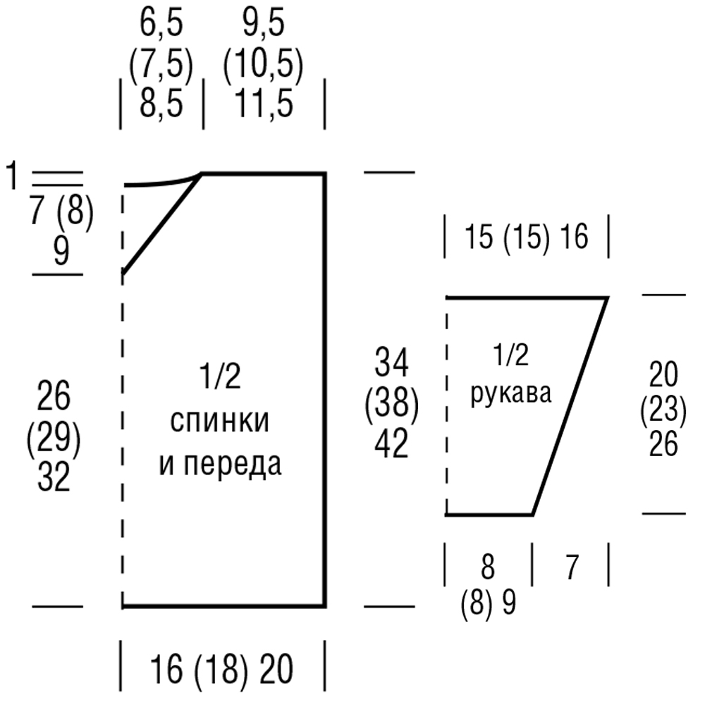 Детский пуловер в полоску