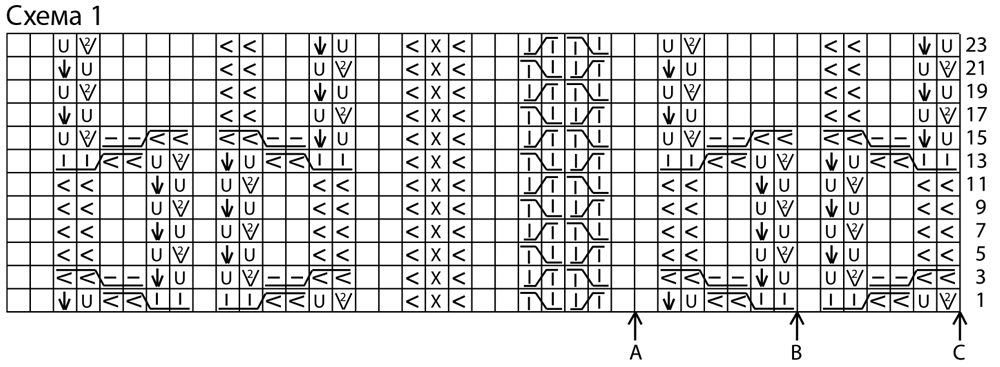 Свитер реглан с «косами»