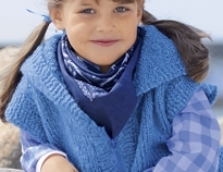 Связать модный жилет из мохера