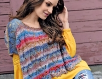 Связать модный жилет из мохера