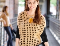 Связать модный жилет из мохера