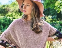 Связать модный жилет из мохера