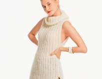 Связать модный жилет из мохера