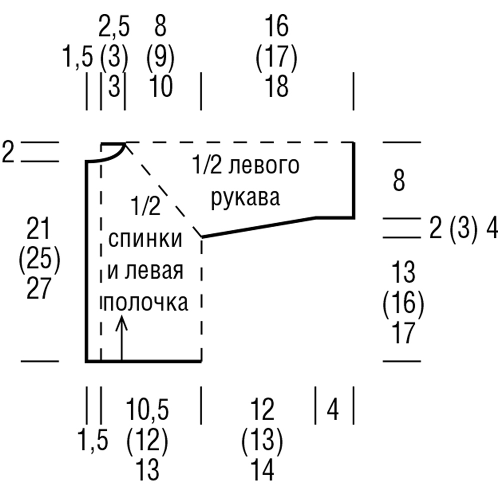 Детское платье регланом сверху спицами описание и схемы