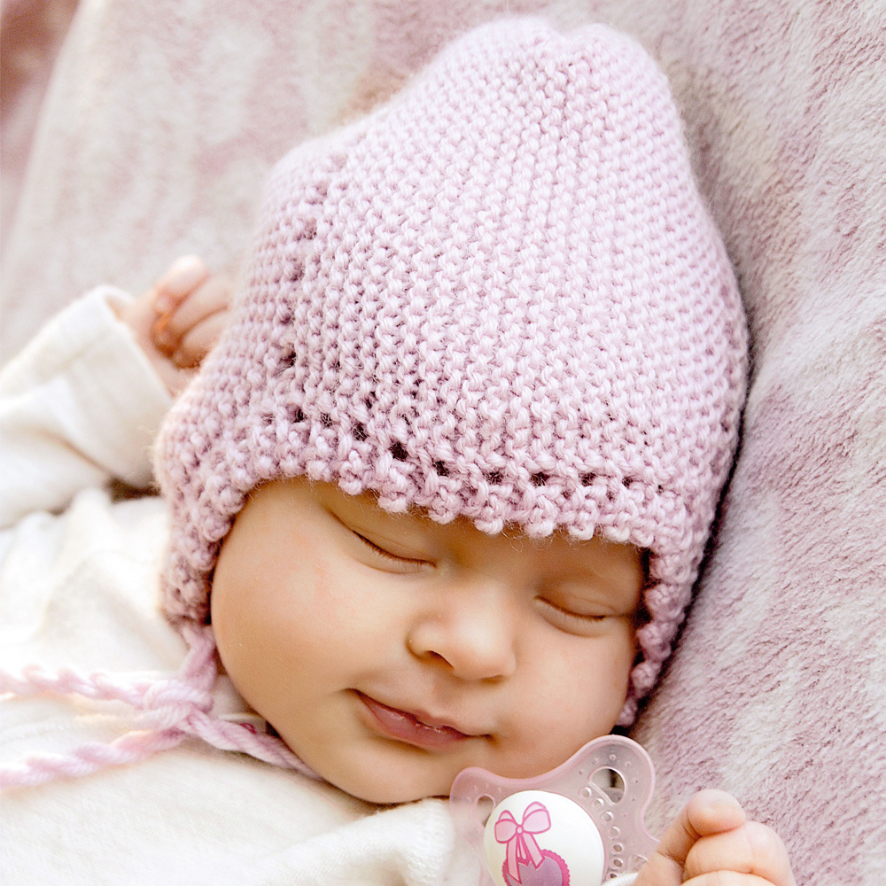 Шапочка для младенца - схема вязания спицами с описанием на Verena