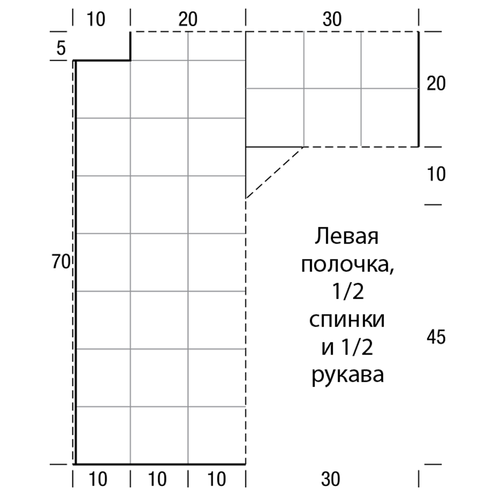 Кардиган из квадратов крючком схемы сборки