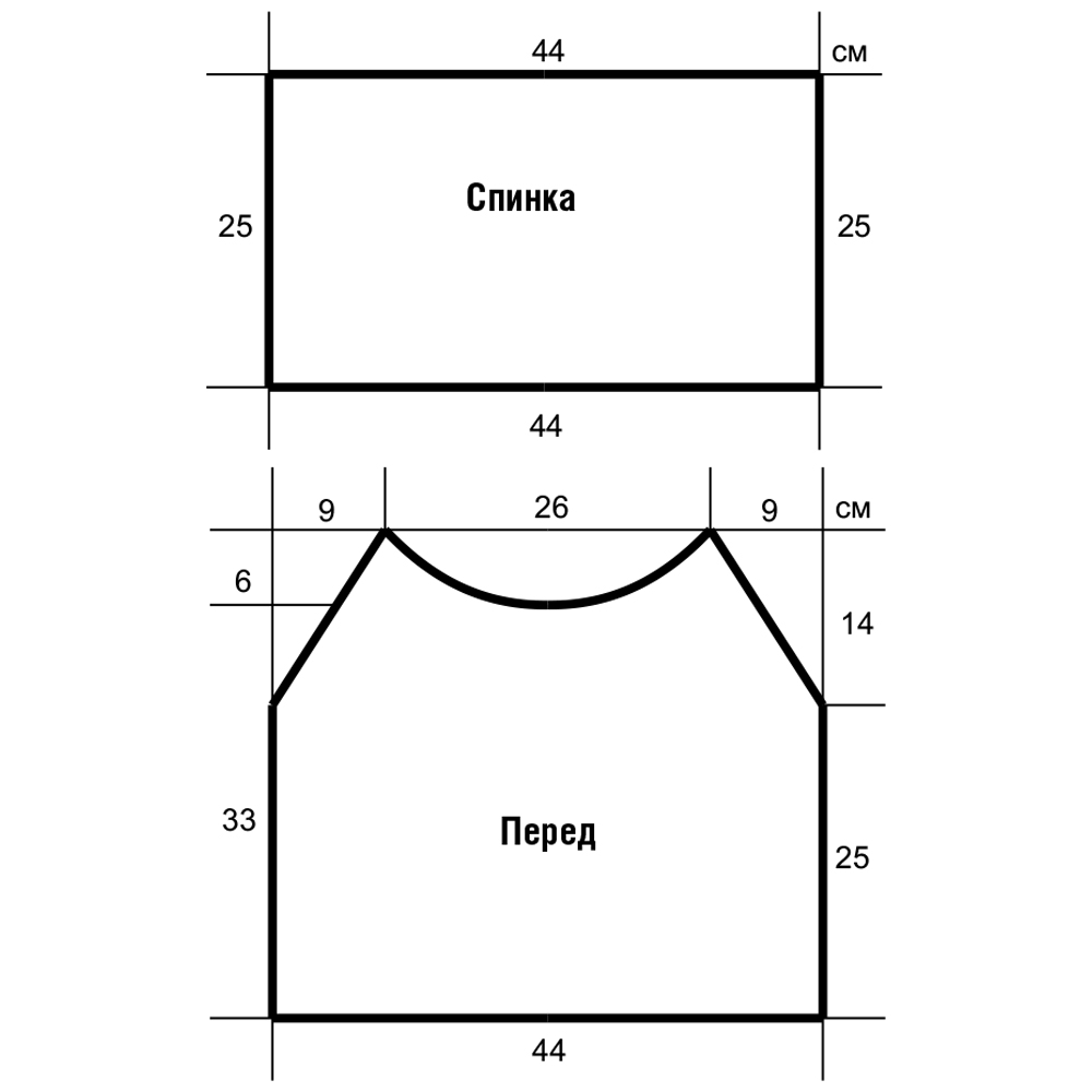 Выкройка короткого топа
