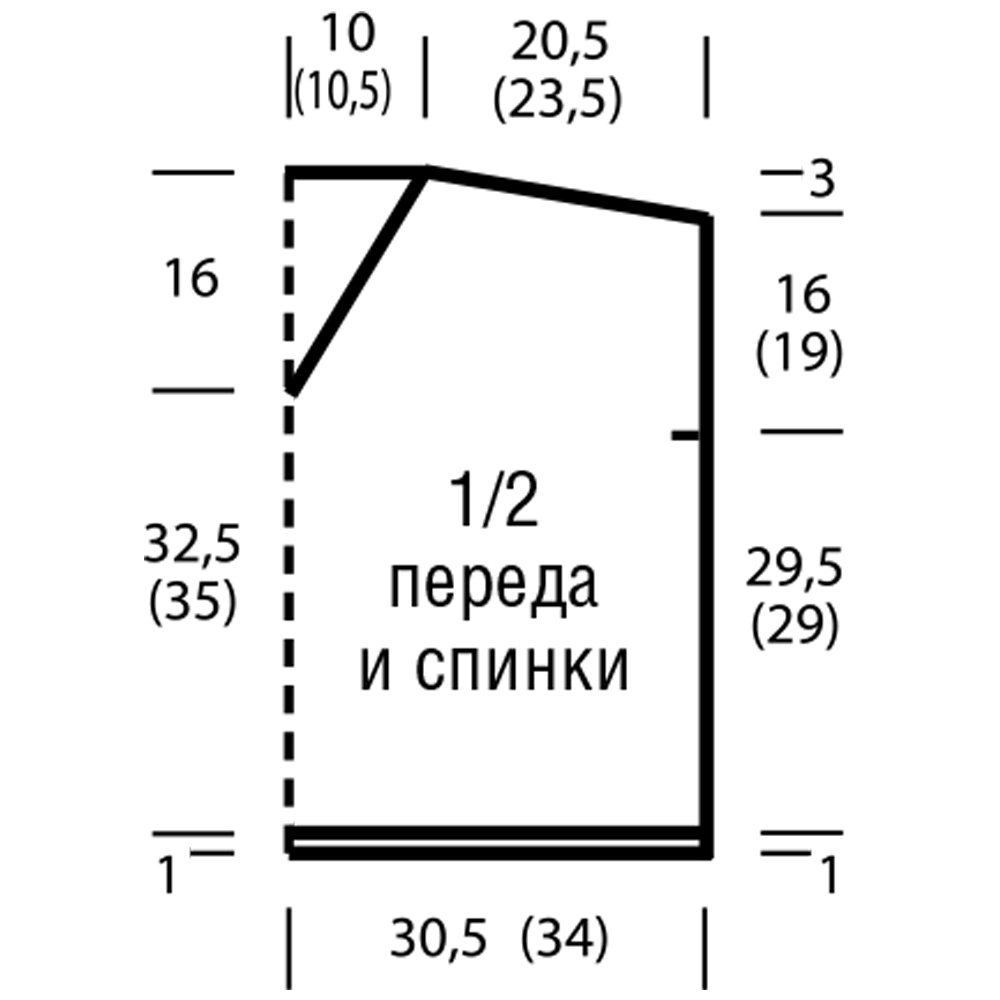 Объемный пуловер