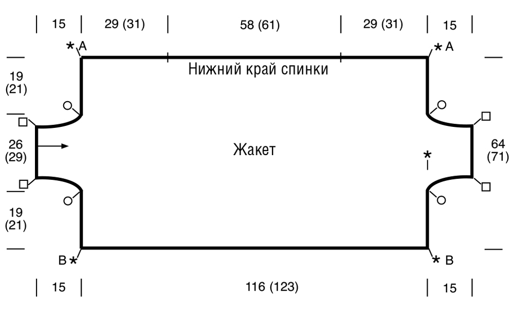 Болеро одним полотном спицами схемы и описание бесплатно для женщин